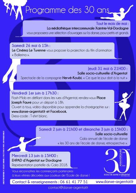 Anniversaire 30 Ans De L A C Cole De Danse D Argentat Anniversaire 30 Ans De L A C Cole De Danse D Argentat